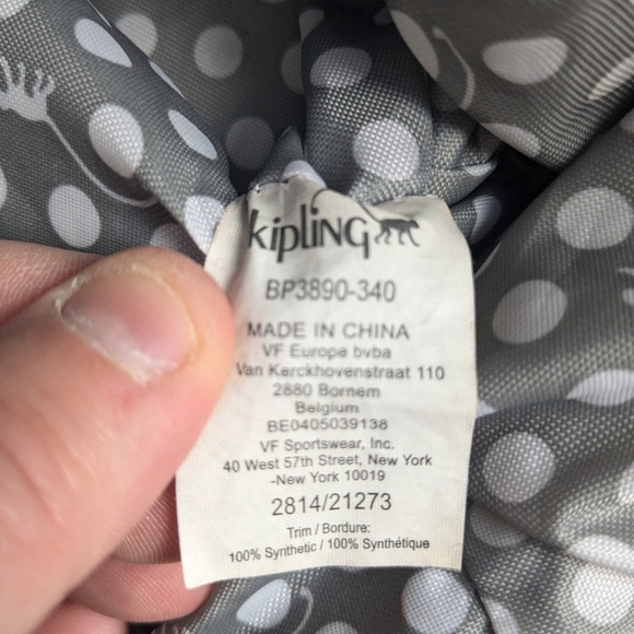 Kipling Joetsu Gold color medium size bag Backpack in great used condition! - Picture 16 of 16